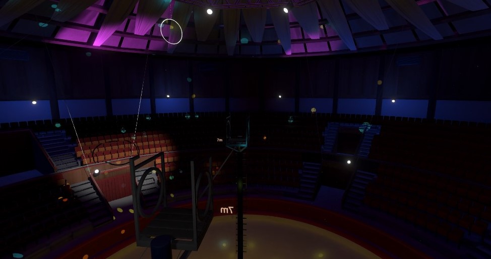 interior of the Circus of Budapest from the VR project